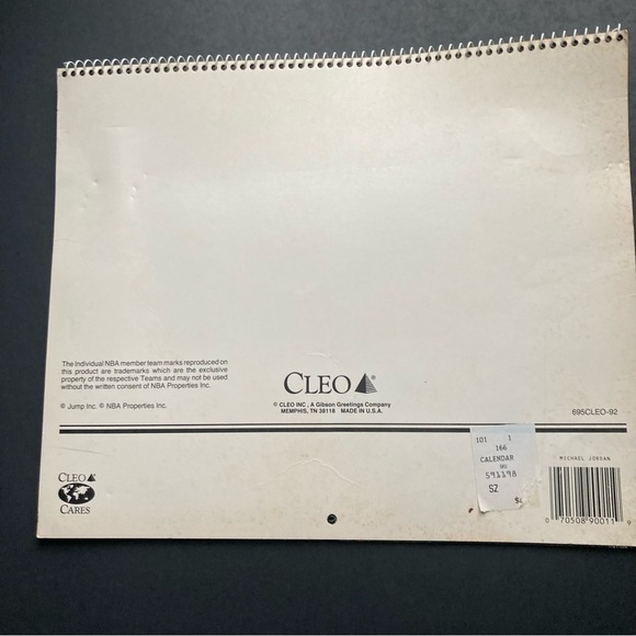Vintage Michael Jordan Unused 1992 Calendar - Picture 2 of 4